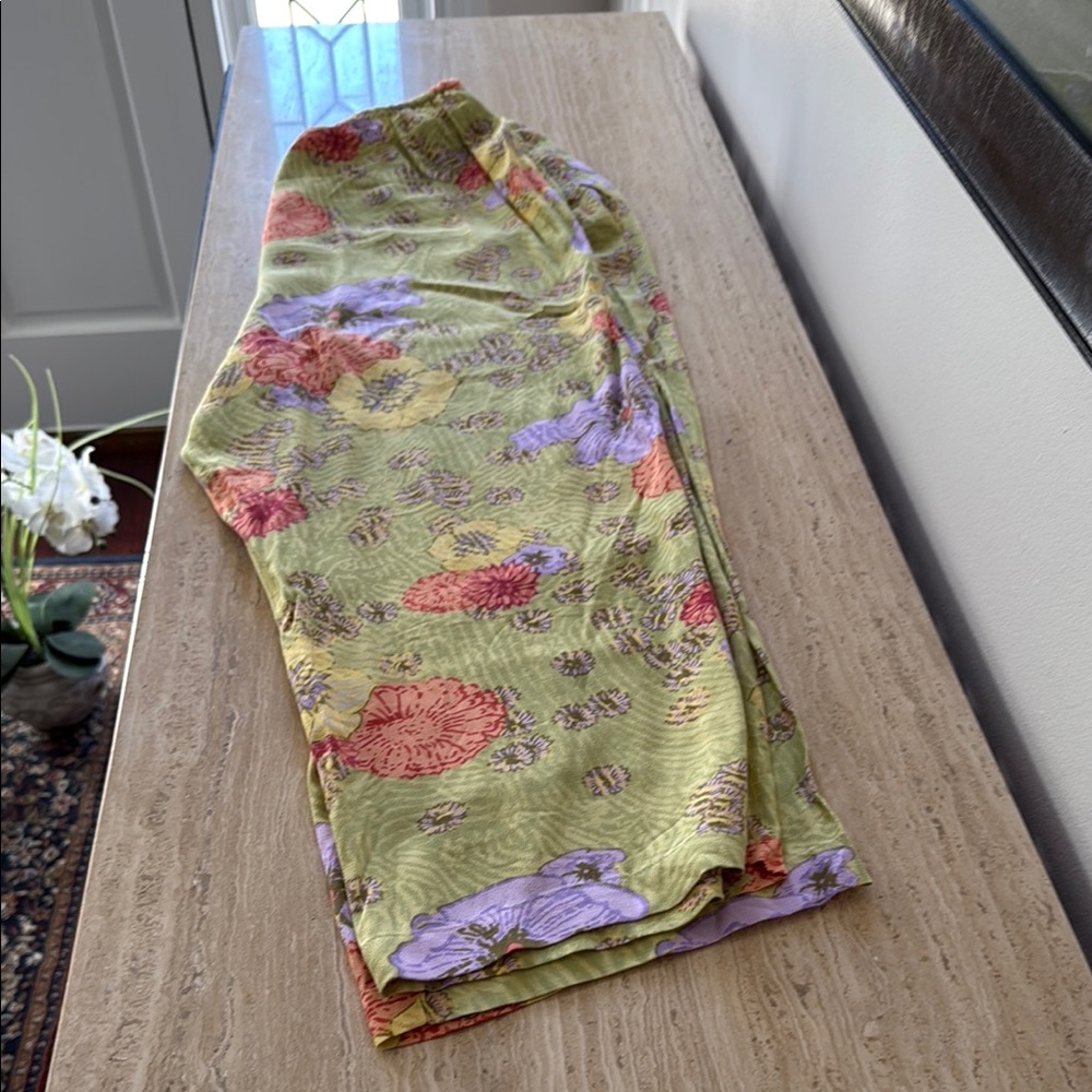 Sigrid Olsen Floral Patterned Rayon full length Pants